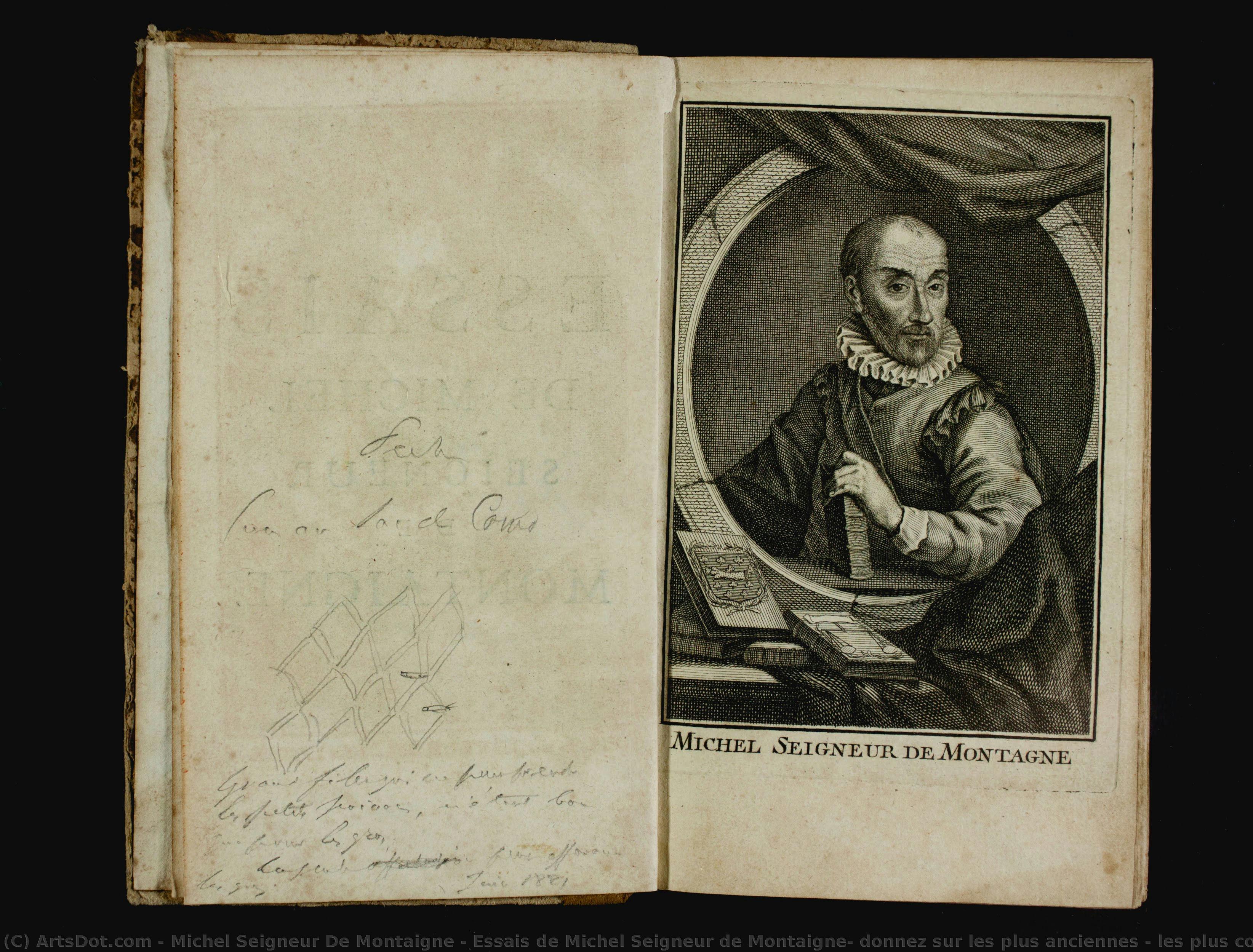 Essais De Michel Seigneur De Montaigne, Donnez Sur Les Plus Anciennes & Les Plus Correctes Editions.augmentez De Plusieurs Lettres De L — Michel De Montaigne