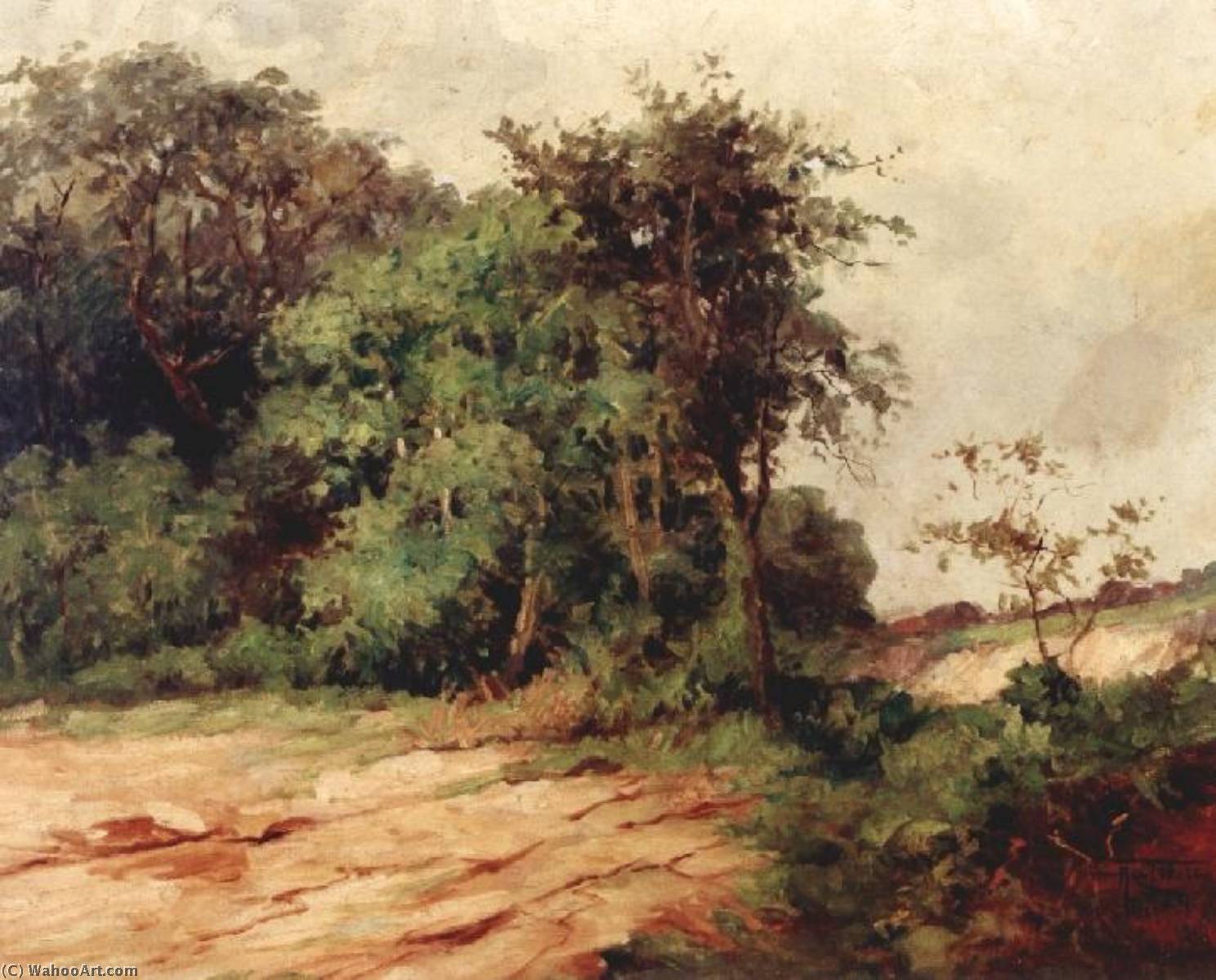 English Landscape Português Paisagem — Antonio Parreiras