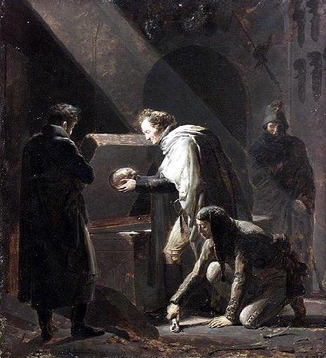 Vivant Denon Replaçant Dans Leur Tombeau Les Restes Du Cid Et De Chimène — Alexandre Évariste Fragonard