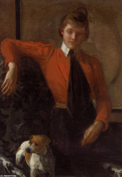 Portrait Of Madeleine Daughter Of General Chardonne — Jacques-émile Blanche