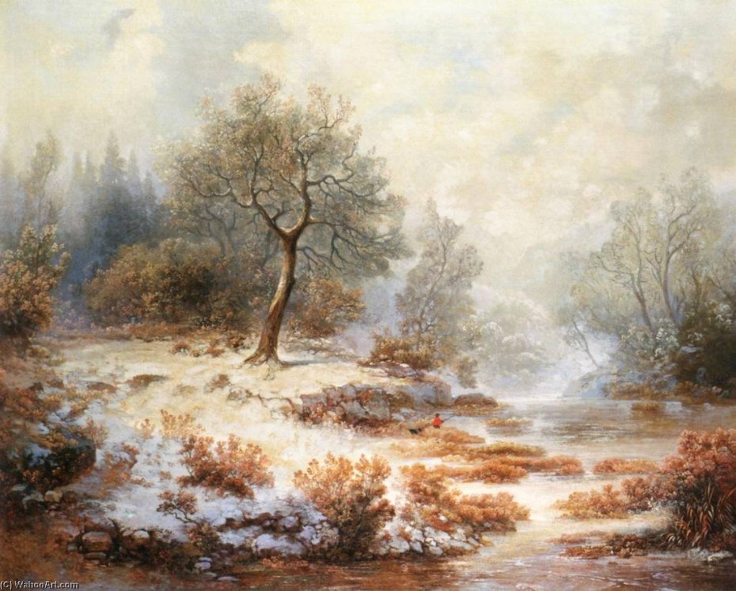 Fishing In Winter — William Charles Anthony Frerichs