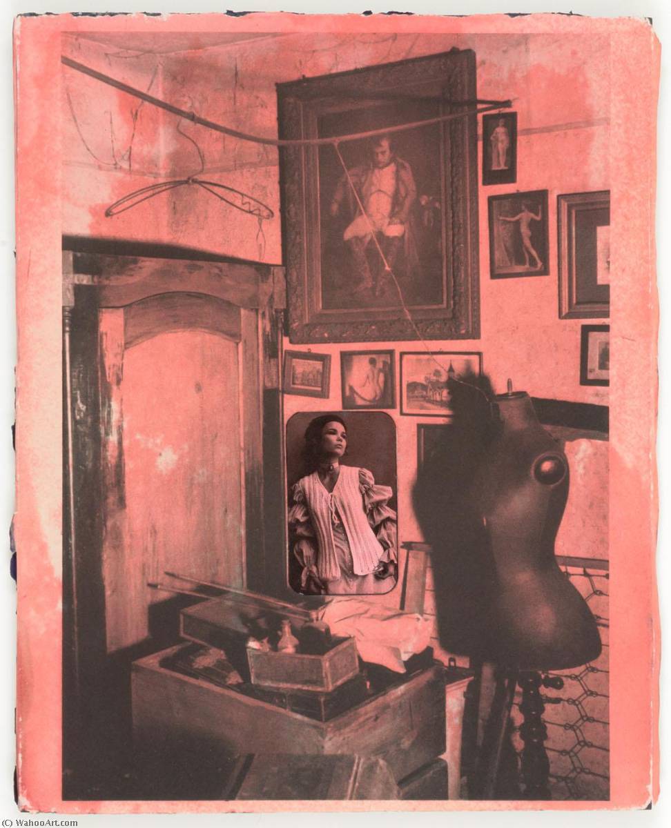 Untitled (woman In Crocheted Vest, Painting Of Napoleon, Dressmaker's Mannequin) — Joseph Cornell