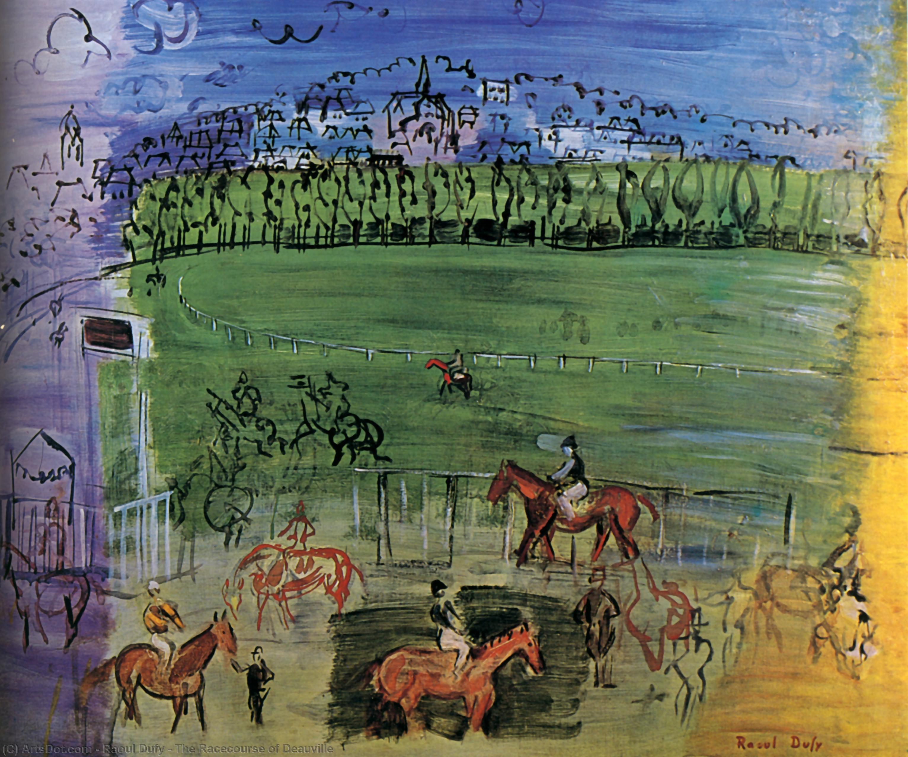 The Racecourse Of Deauville — Raoul Dufy