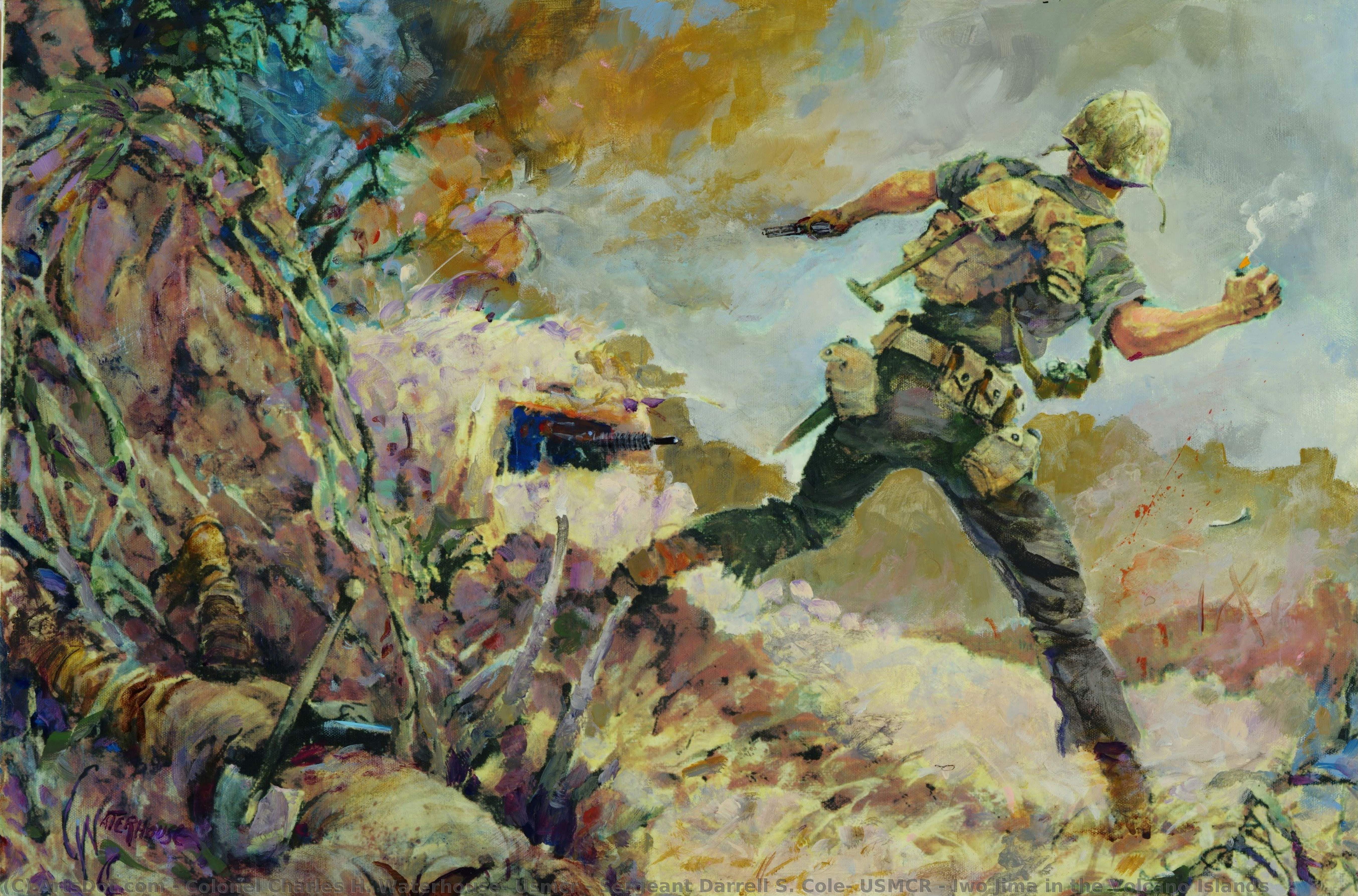 Sergeant Darrell S. Cole, Usmcr - Iwo Jima In The Volcano Islands — Pukovnik Čarls H. Vaterhaus, Usmcr