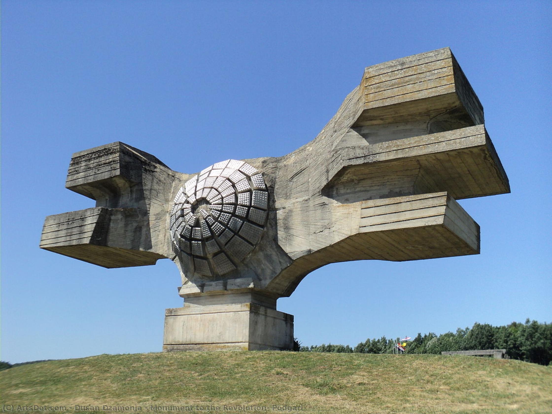 Monument To The Revolution, Podgarić — Dusan Dzamonja