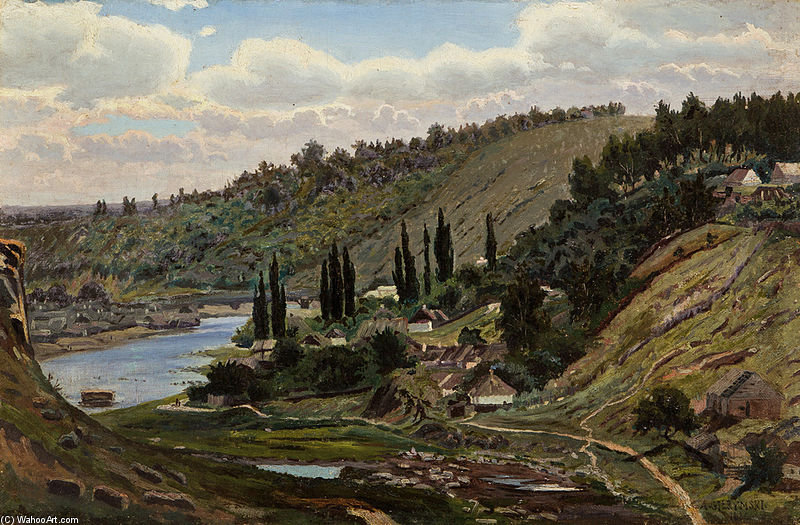 View From Ossiach Lake In Carinthia — Aleksander Gierymski
