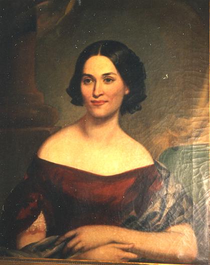 Portrait Of Elizabeth Walker Stone, (painting) — Manuel Joachim De Franca