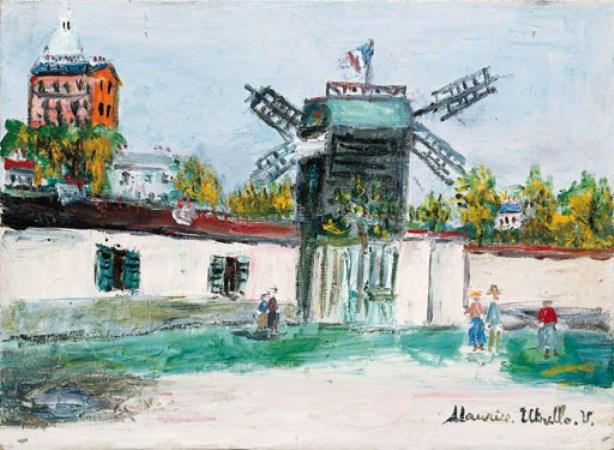 The Moulin De La Galette At Montmartre — Maurice Utrillo