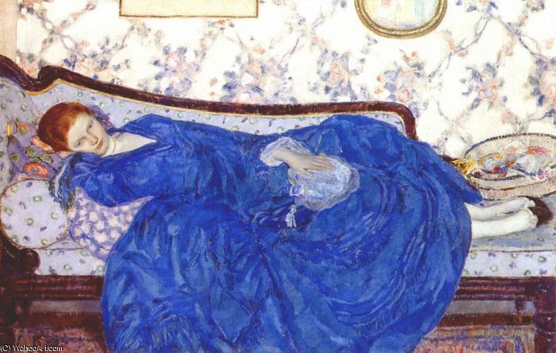 The Blue Gown — Frederick Carl Frieseke