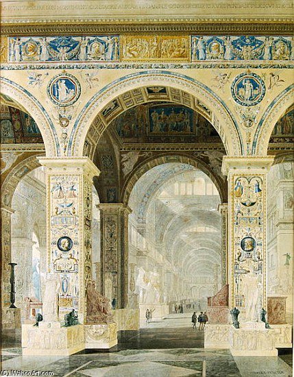 Nterior View Of The Louvre — Charles Percier