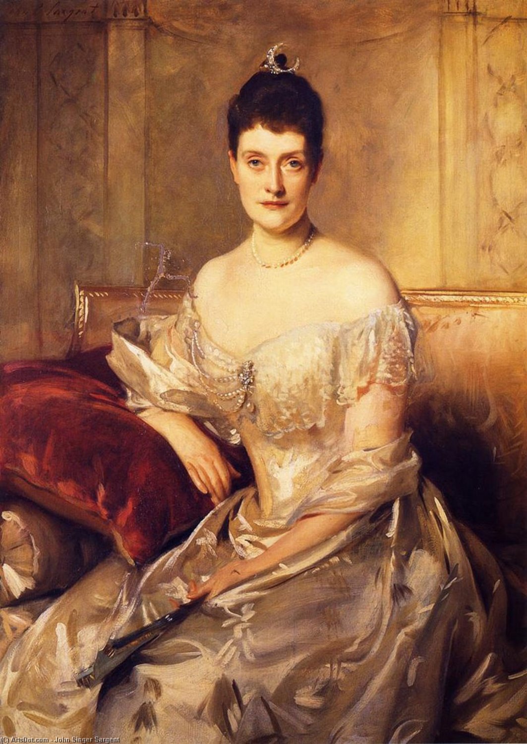 Mrs. Mahlon Day Sands (mary Hartpeace) — John Singer Sargent