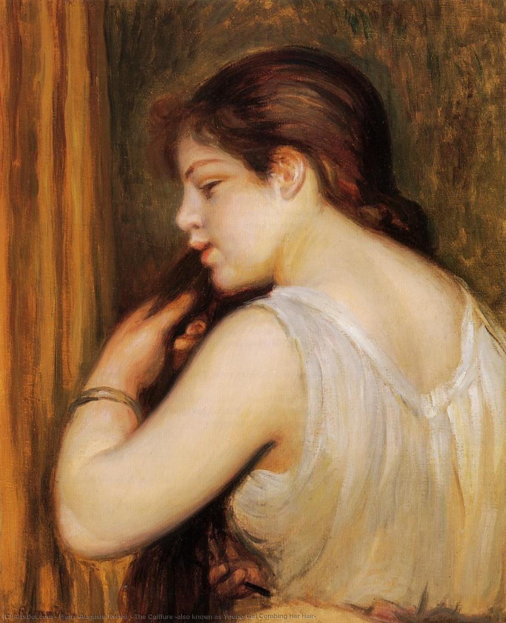 The Coiffure (also Known As Young Girl Combing Her Hair) — Pierre-auguste Renoir