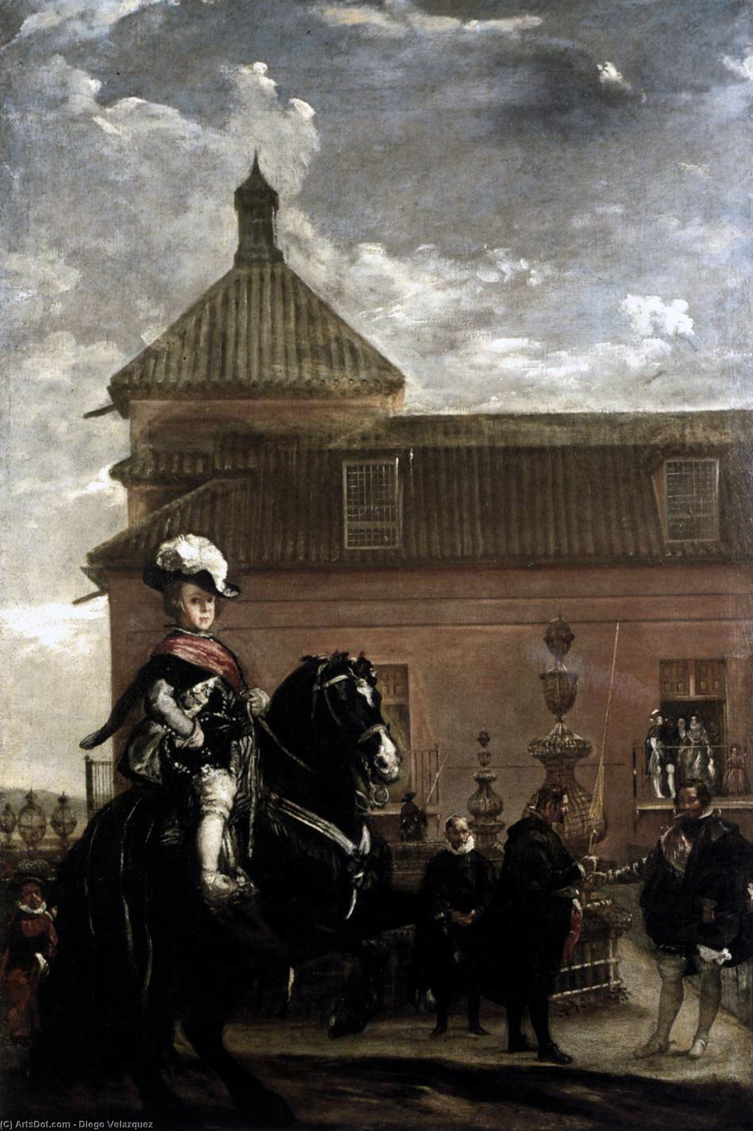 Príncipe Baltasar Carlos Con El Conde-duque De Olivares En Los Jardines Reales — Diego Rodríguez De Silva Y Velázquez