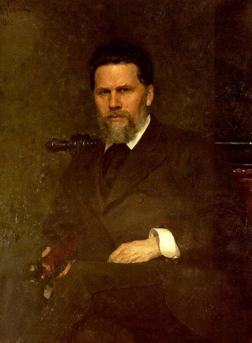 Portrait Of The Artist Ivan Kramskoy — Ilya Yefimovich Repin