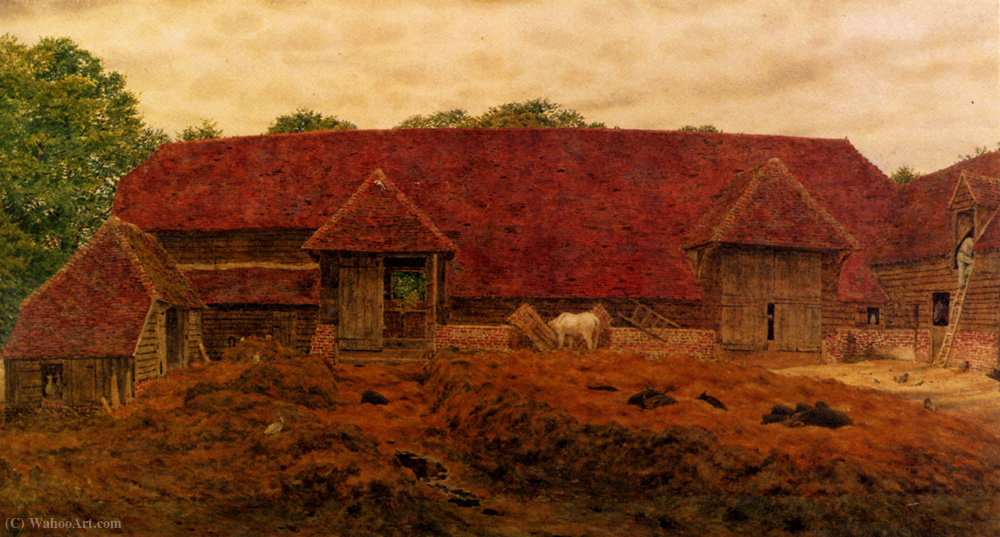 The Old Barn At Whitchurch — George Price Boyce