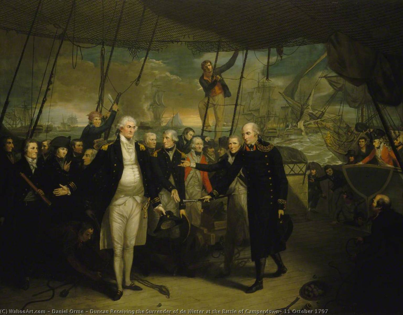Duncan Receiving The Surrender Of De Winter At The Battle Of Camperdown, 11 October 1797 — Daniel Orme