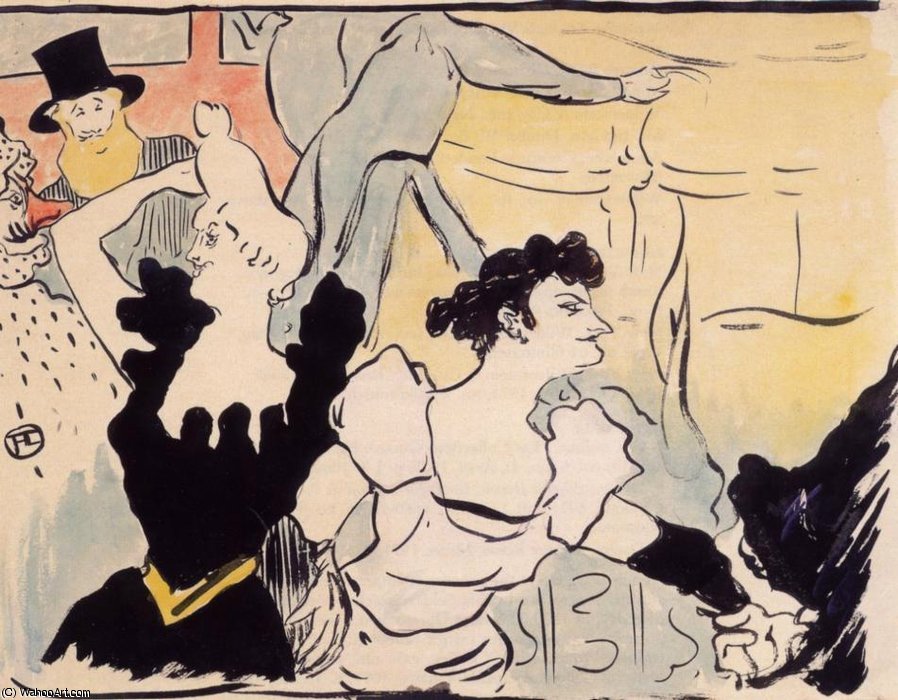 Au Bal Masue - Les Fetes Parisiennes — Henri De Toulouse-lautrec