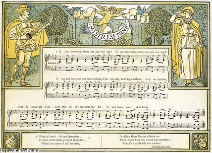 O Mistress Mine, Where Are You Roving — Walter Crane