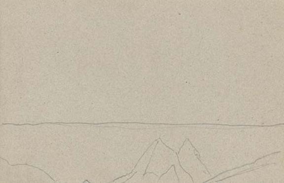 Cursory Sketch Of Mountain Landscape 16 — Nicholas Roerich