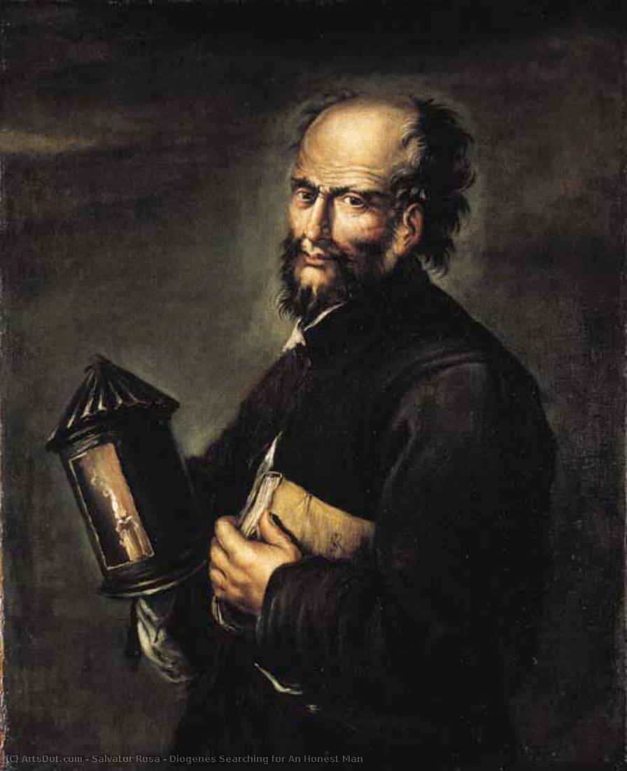 Diogenes Searching For An Honest Man — Salvator Rosa