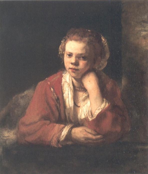 Young Woman At A Window — Рембрант