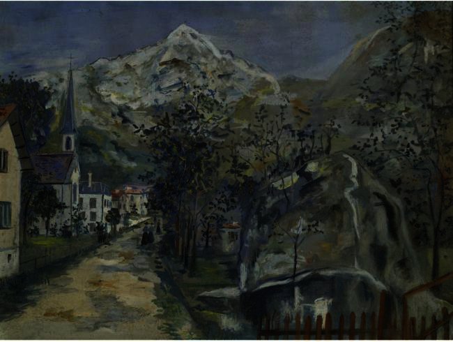 The Church Of Bristen, Canton Of Uri — Maurice Utrillo