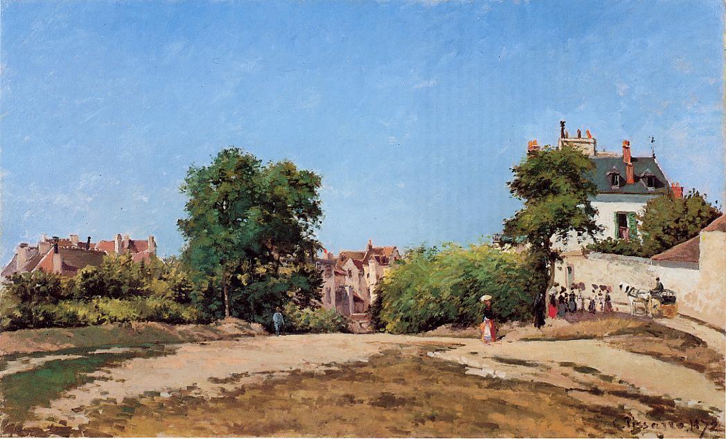 The Crossroads, Pontoise (also Known As Place Du Vieus Cimitiere) — Camille Pissarro