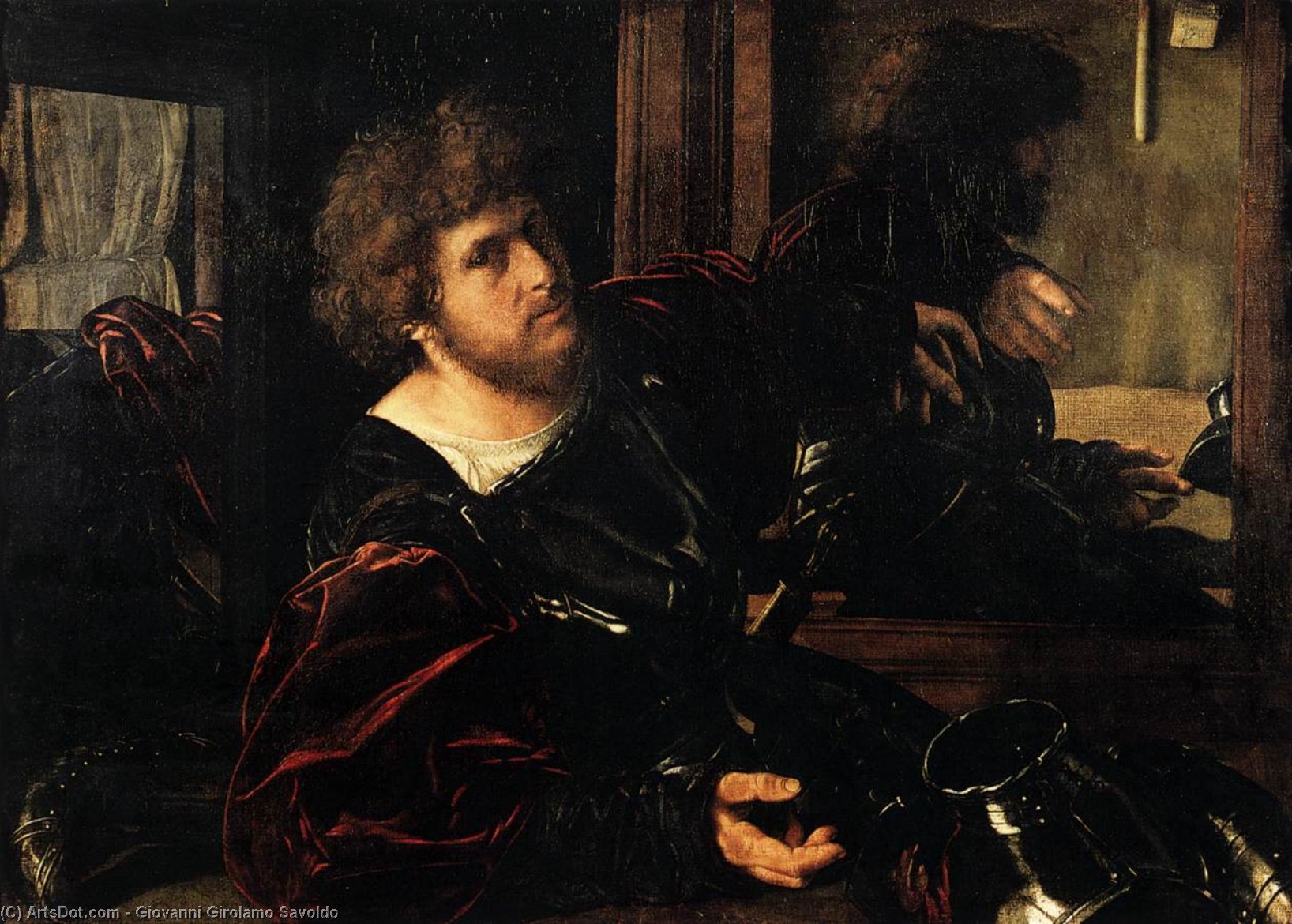 Portrait Of A Man In Armour (known As Gaston De Foix} — Giovanni Girolamo Savoldo