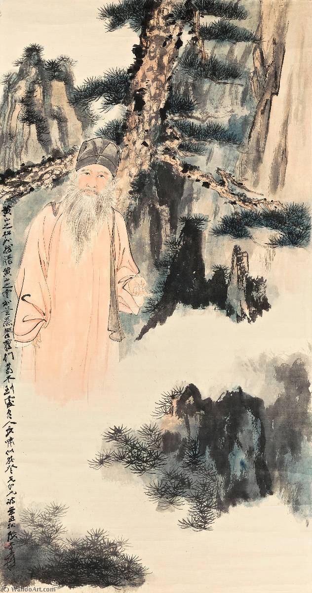 Self Portrait In The Yellow Mountains — Zhang Daqian