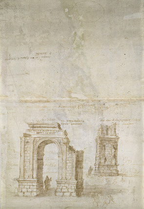 Sketches Of Roman Ruins At Tarragona And Of A Fortress — Anthonis Van Den Wyngaerde