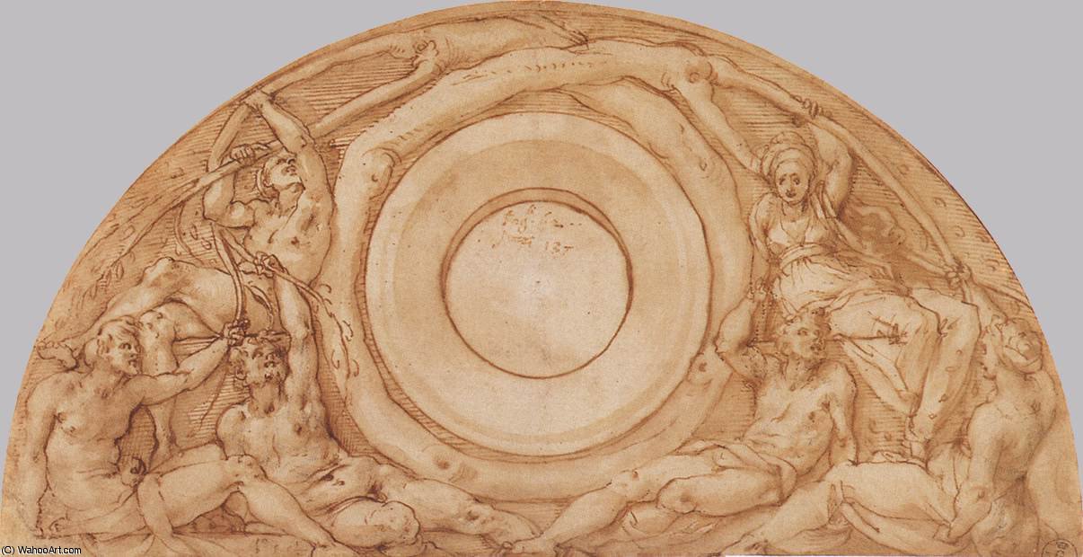 Study For The Lunette With Vertumnus And Pomona — Jacopo Carucci
