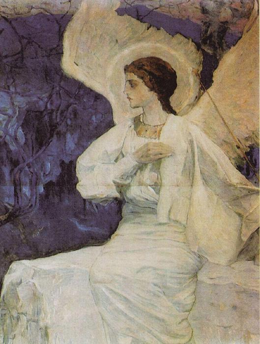 Angel On The Holy Sepulchre — Mikhail Nesterov