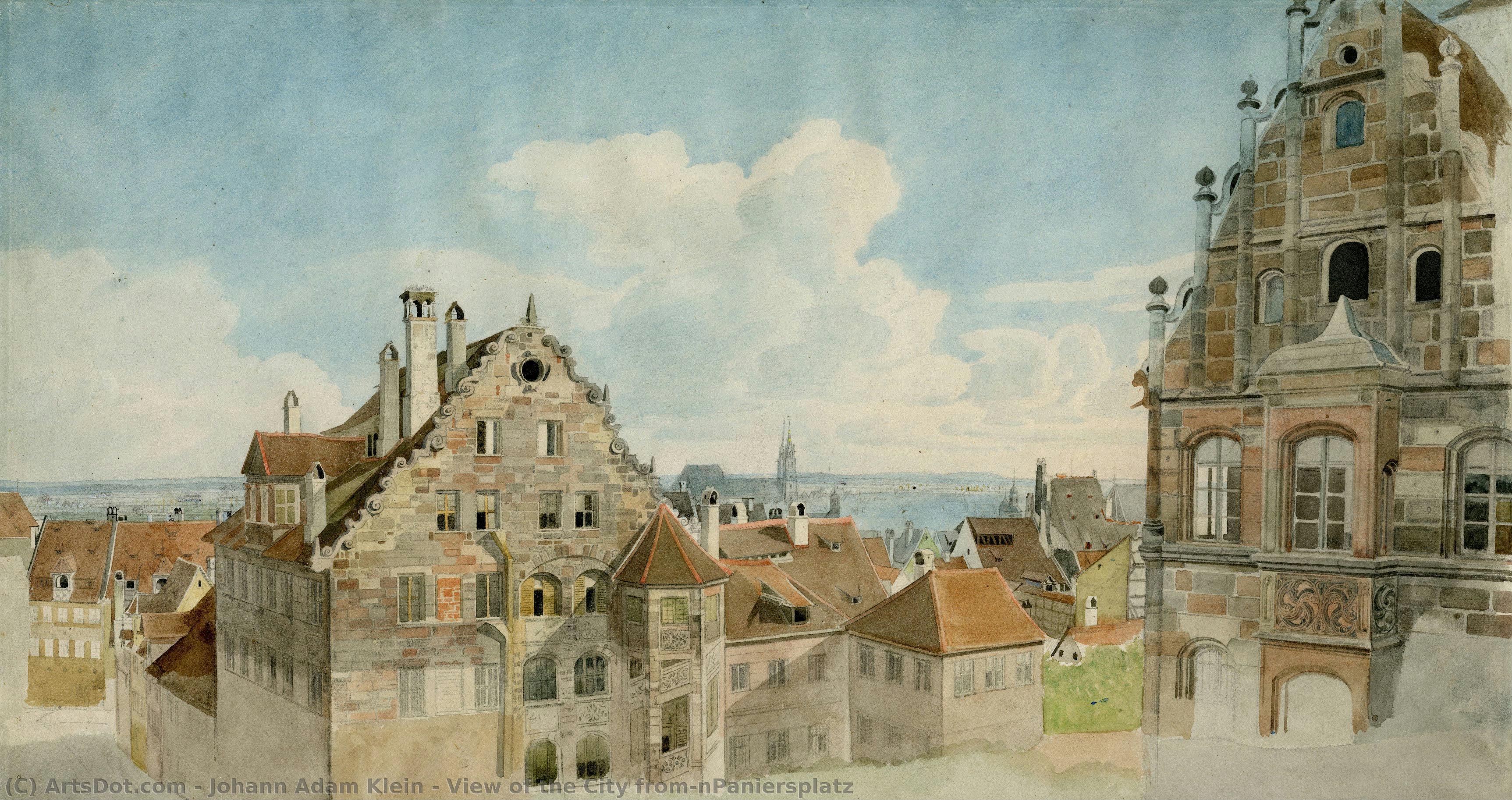 View Of The City From\npaniersplatz — Johann Adam Klein