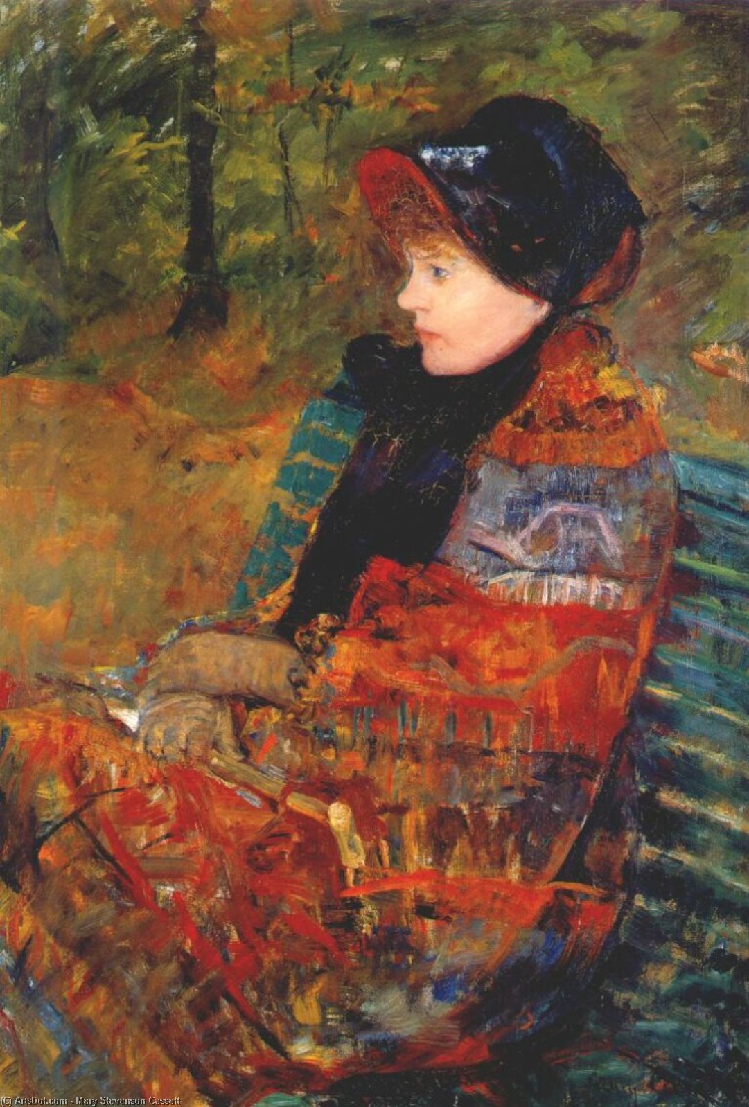 Autumn (profile Portrait Of Lydia Cassatt) - — Mary Stevenson Cassatt