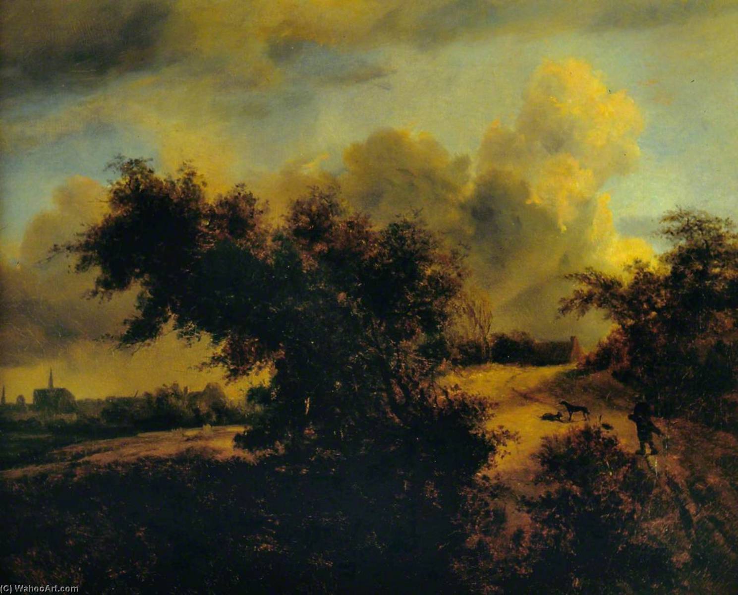 Landscape With A Church — Robert Ladbrooke