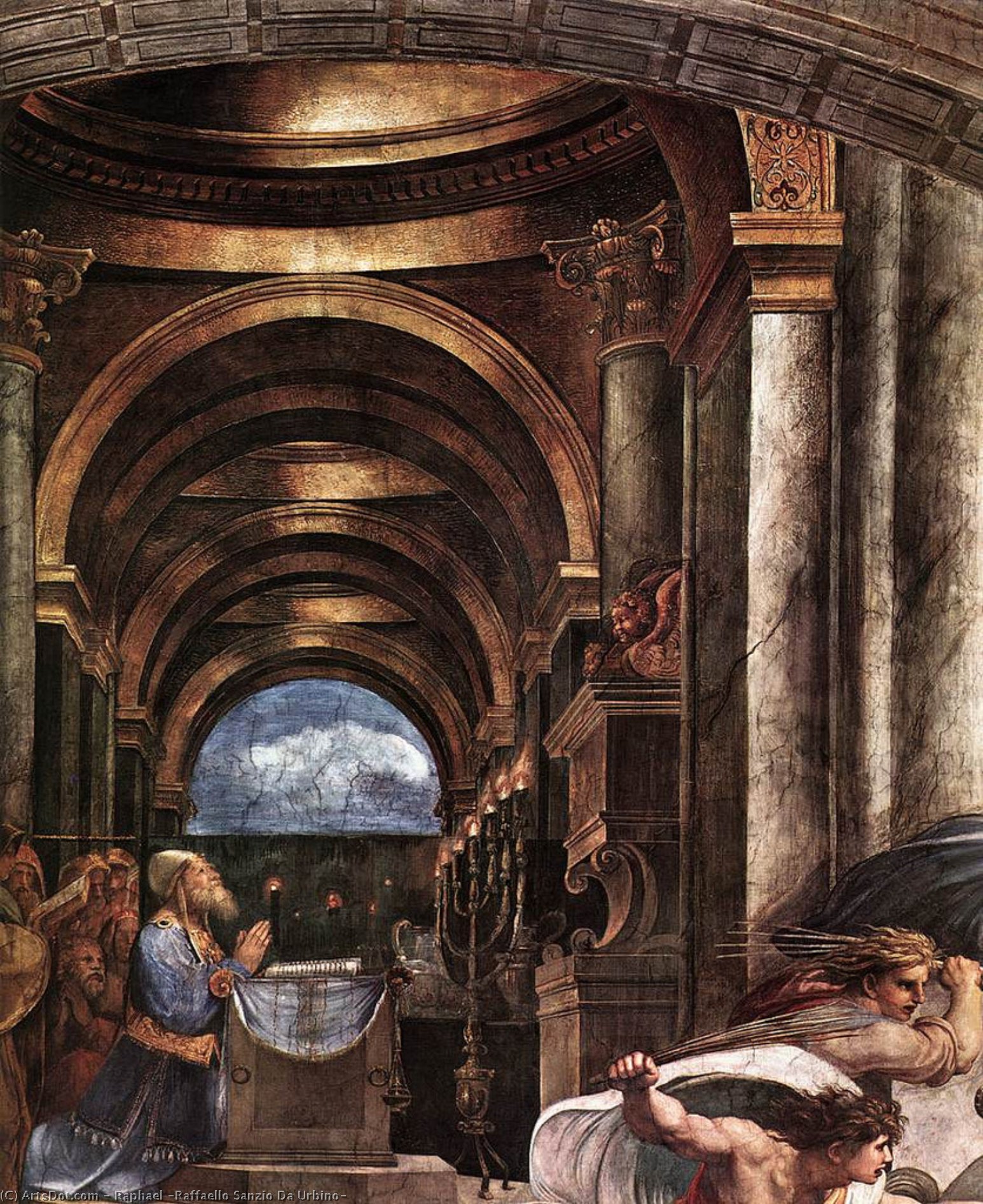 Stanze Vaticane - The Expulsion Of Heliodorus From The Temple (detail) [02] — Raphael