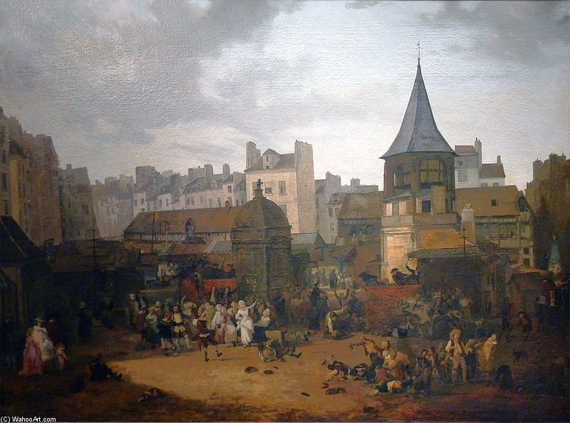 Les Halles — Philibert Louis Debucourt