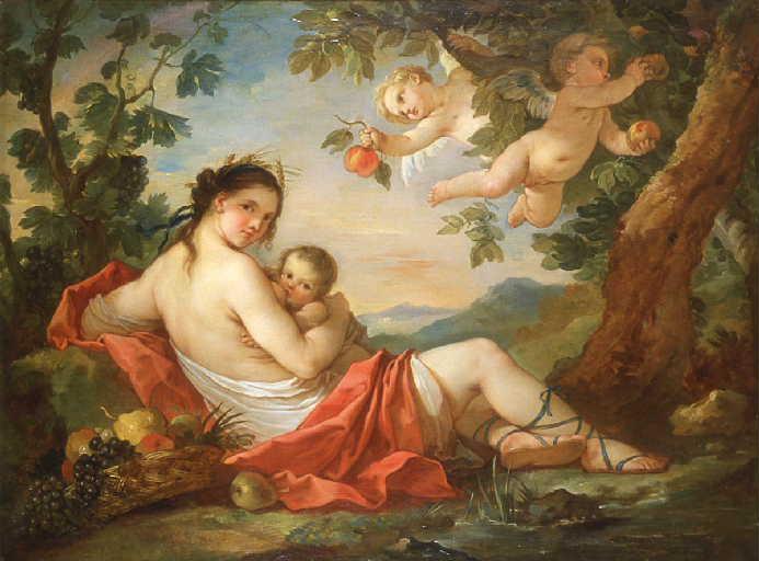La Terre, Ou Cérès Nourrissant Triptolème — Charles-joseph Natoire