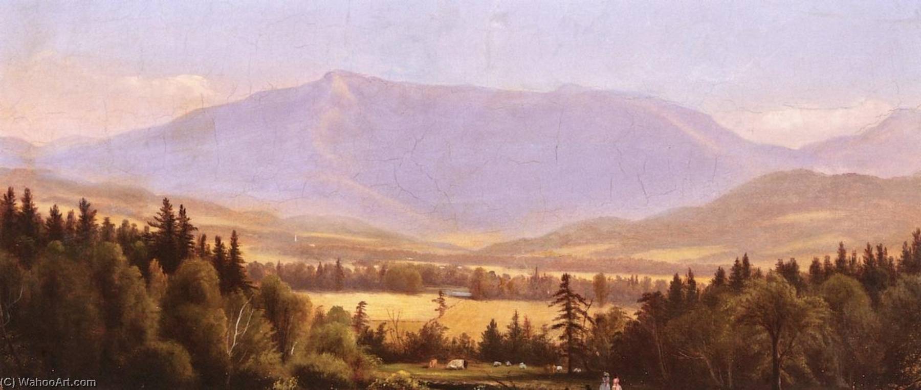 Mount Mansfield From The University Of Vermont Campus — Charles Louis Heyde