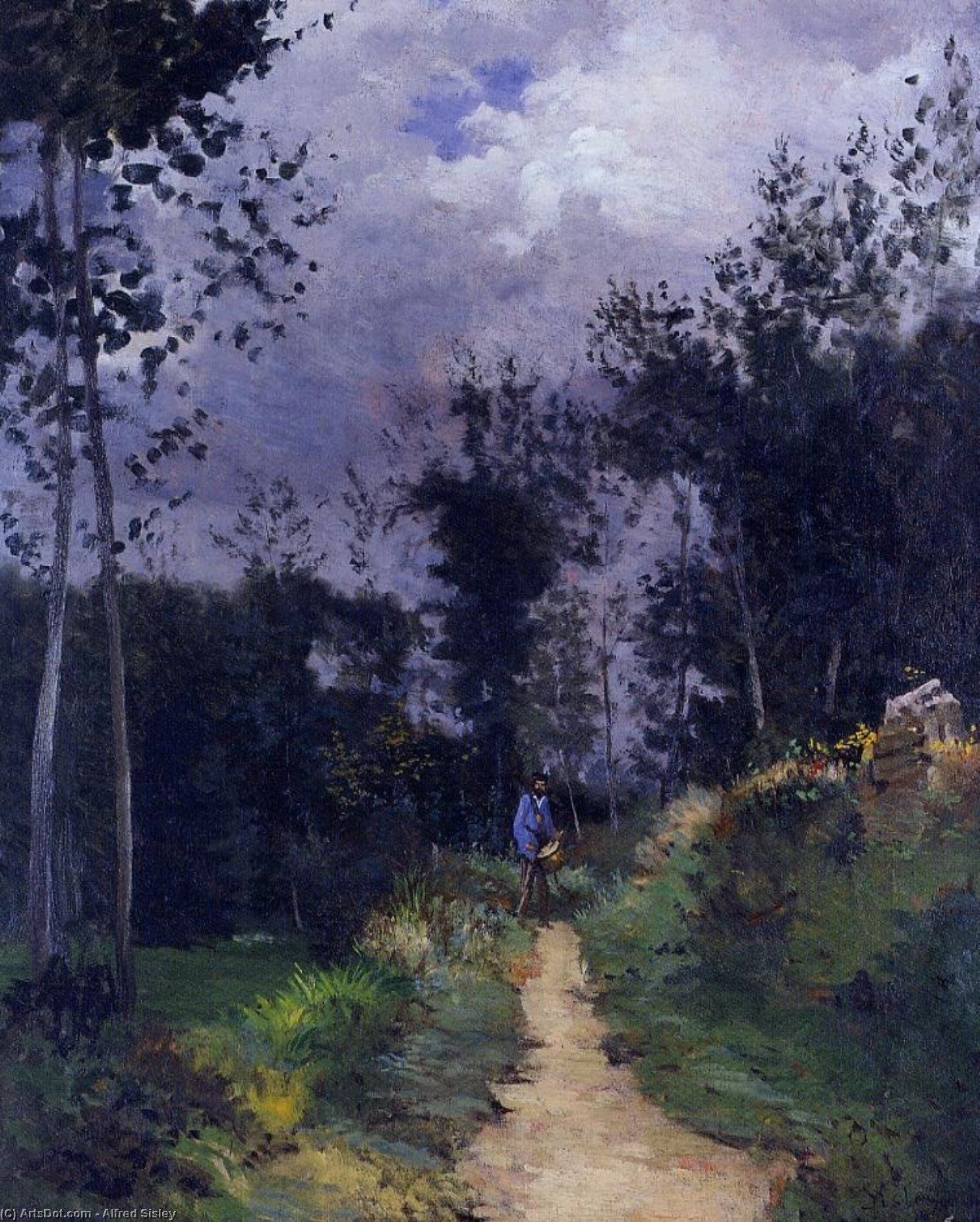 Rural Guardsman In The Fountainbleau Forest — Alfred Sisley