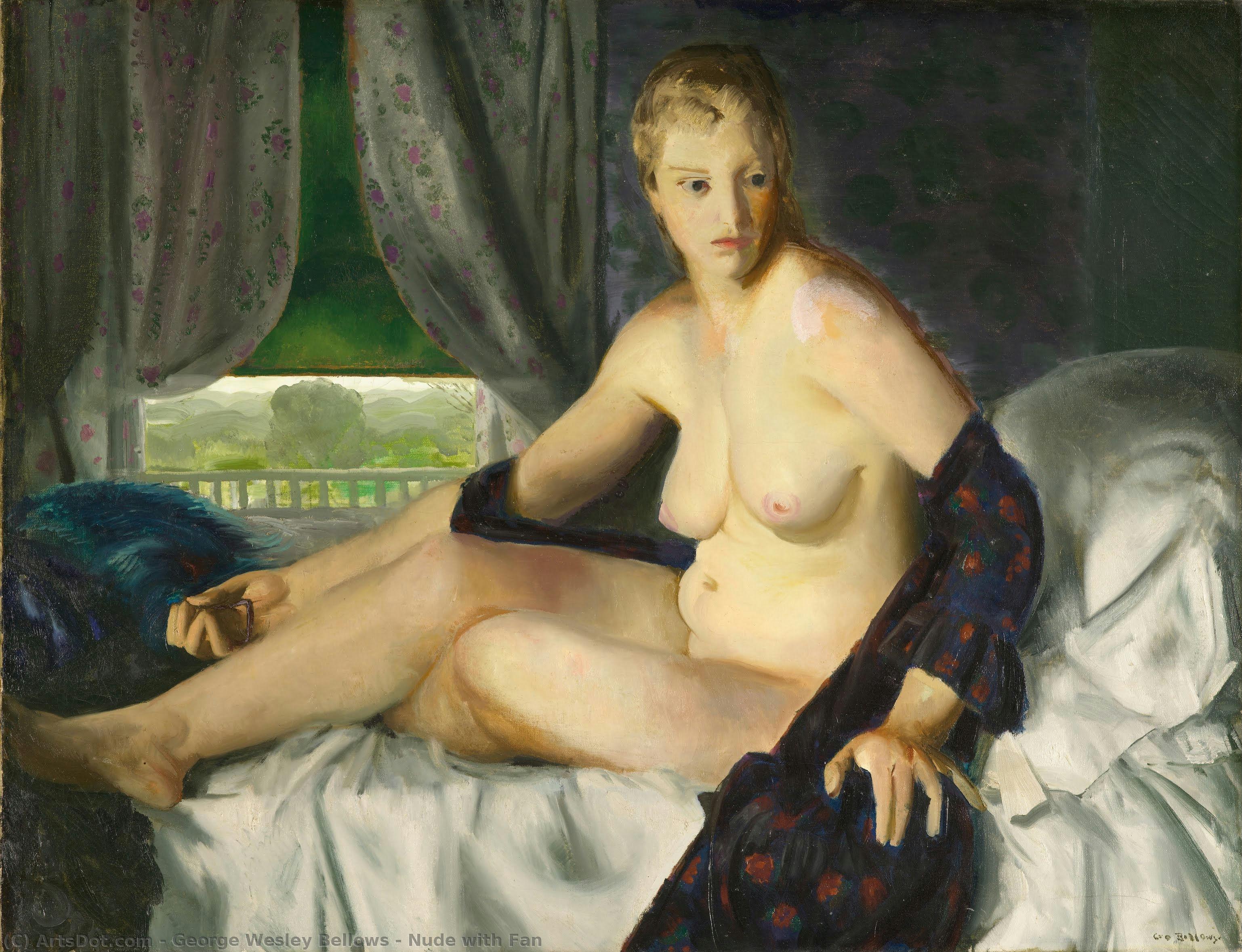 Nude With Fan — George Wesley Bellows