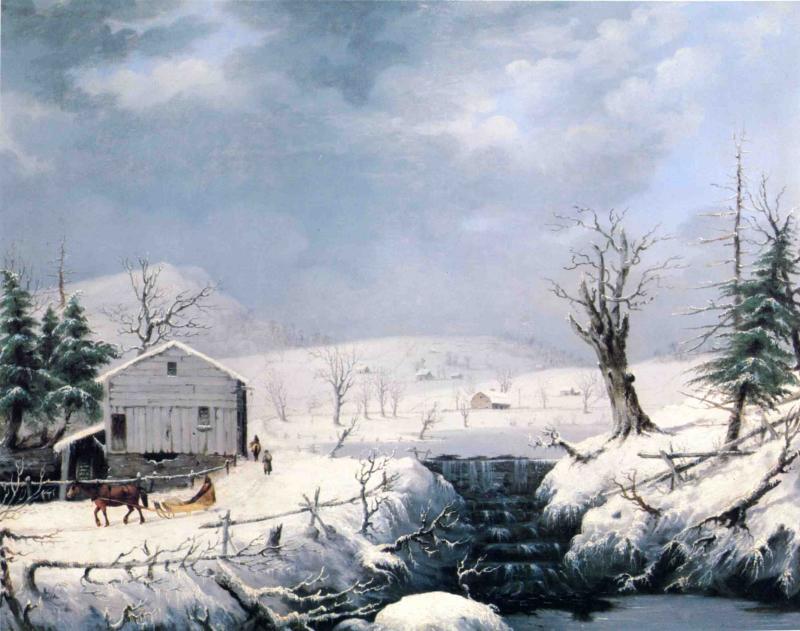 Winter In New England — George Henry Durrie