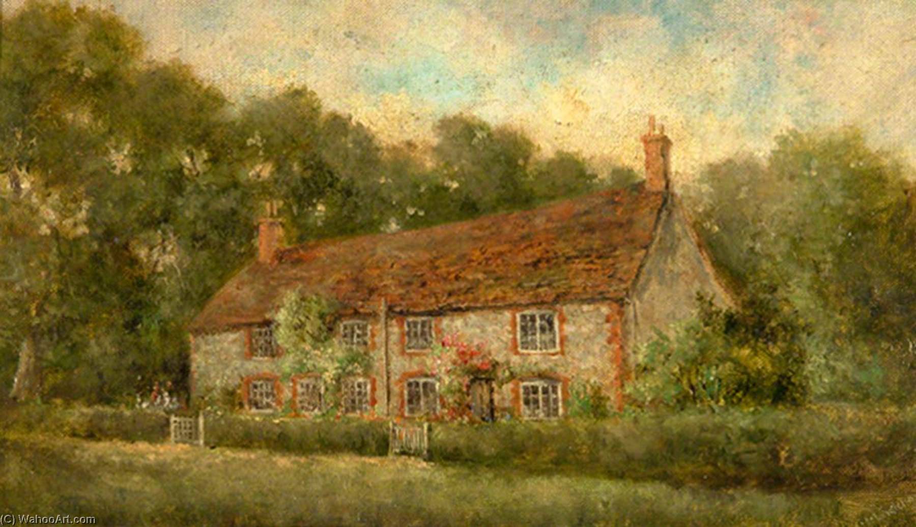 Court Cottage, North Side (front View), Hamsey Green — Charles Langton Lockton
