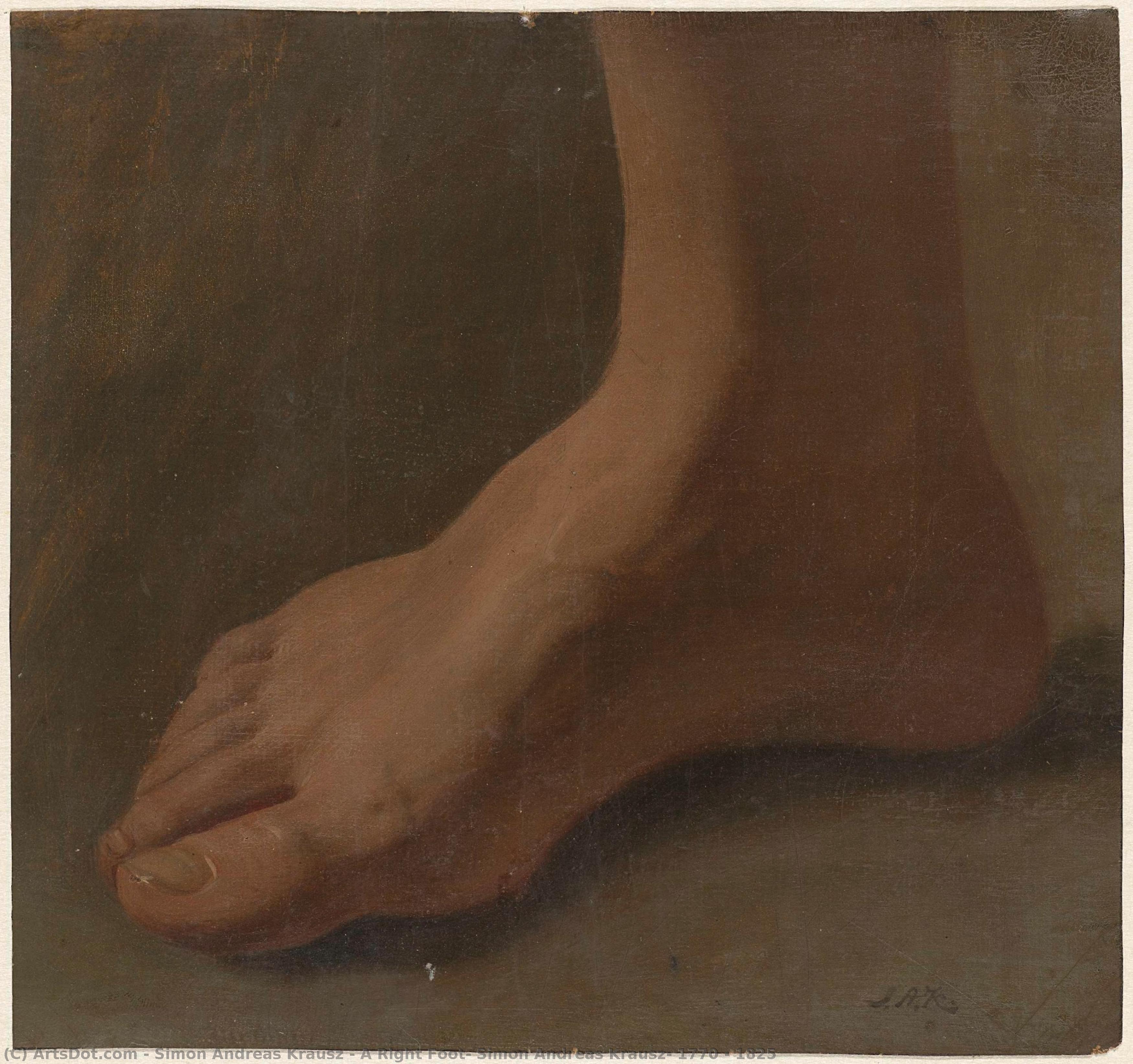 A Right Foot, Simon Andreas Krausz, 1770 - 1825 — Simon Andreas Krausz