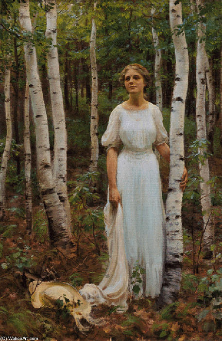 Woodland Solitude — Charles Courtney Curran