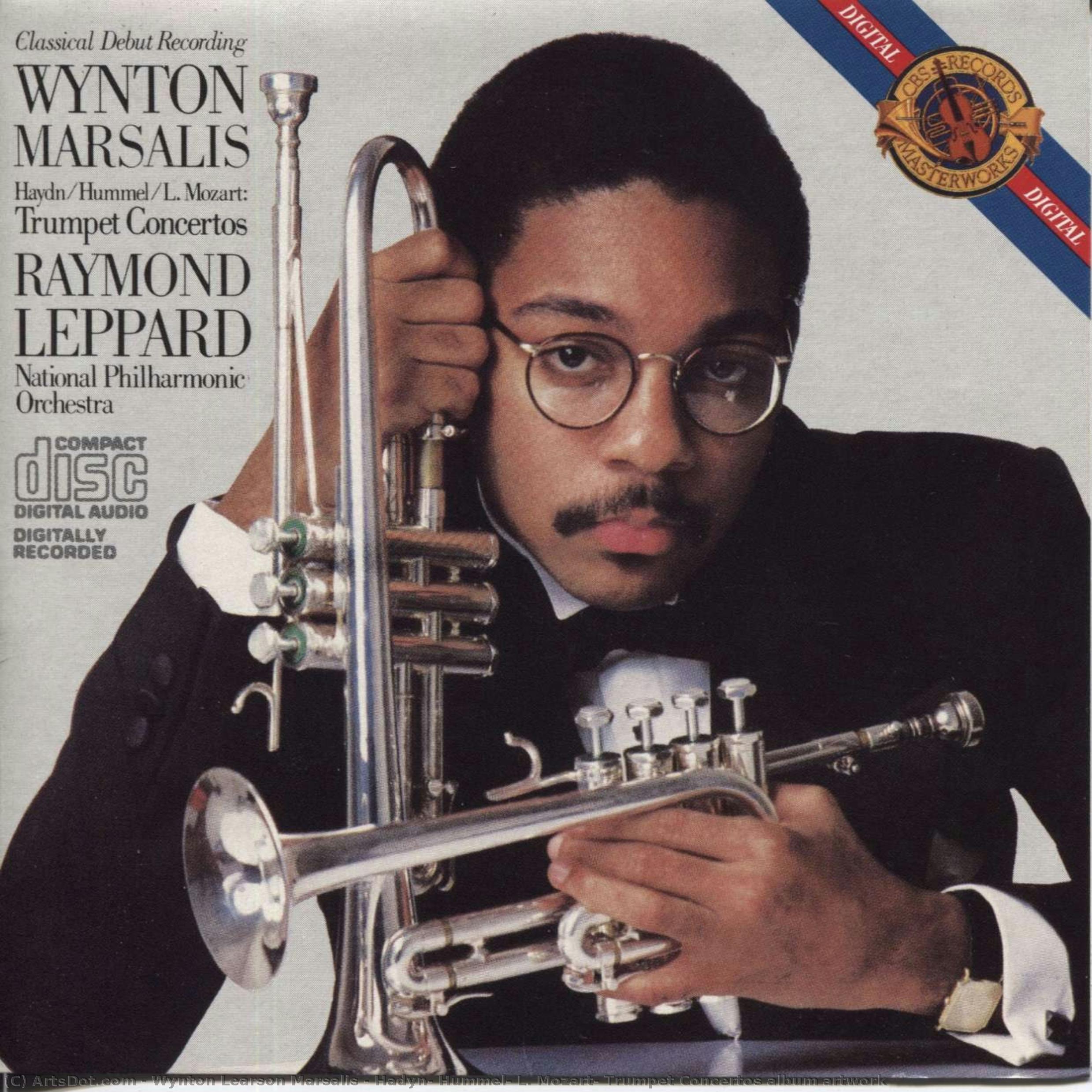 Hadyn, Hummel, L. Mozart: Trumpet Concertos Album Artwork — Wynton Learson Marsalis
