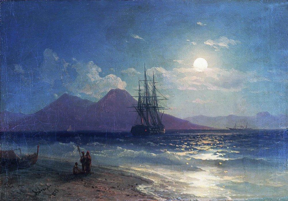 View Of The Sea At Night — Ivan Konstantinovich Aivazovsky