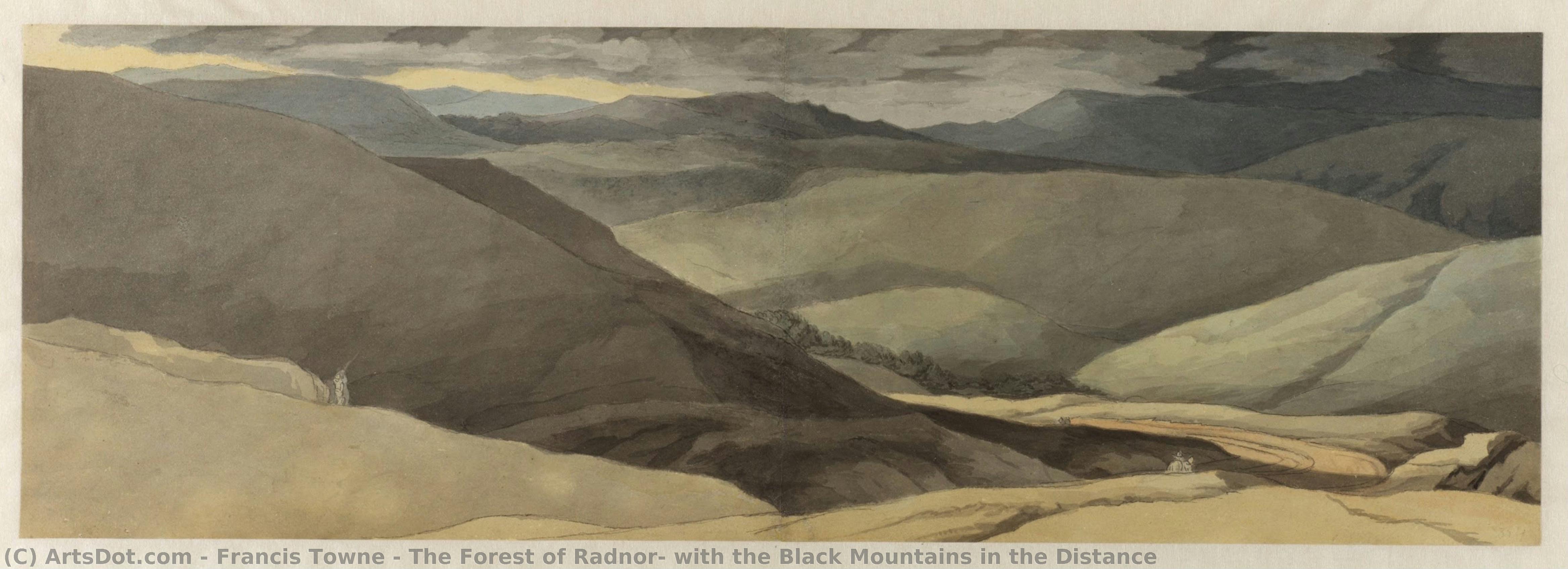 The Forest Of Radnor, With The Black Mountains In The Distance — Francis Towne