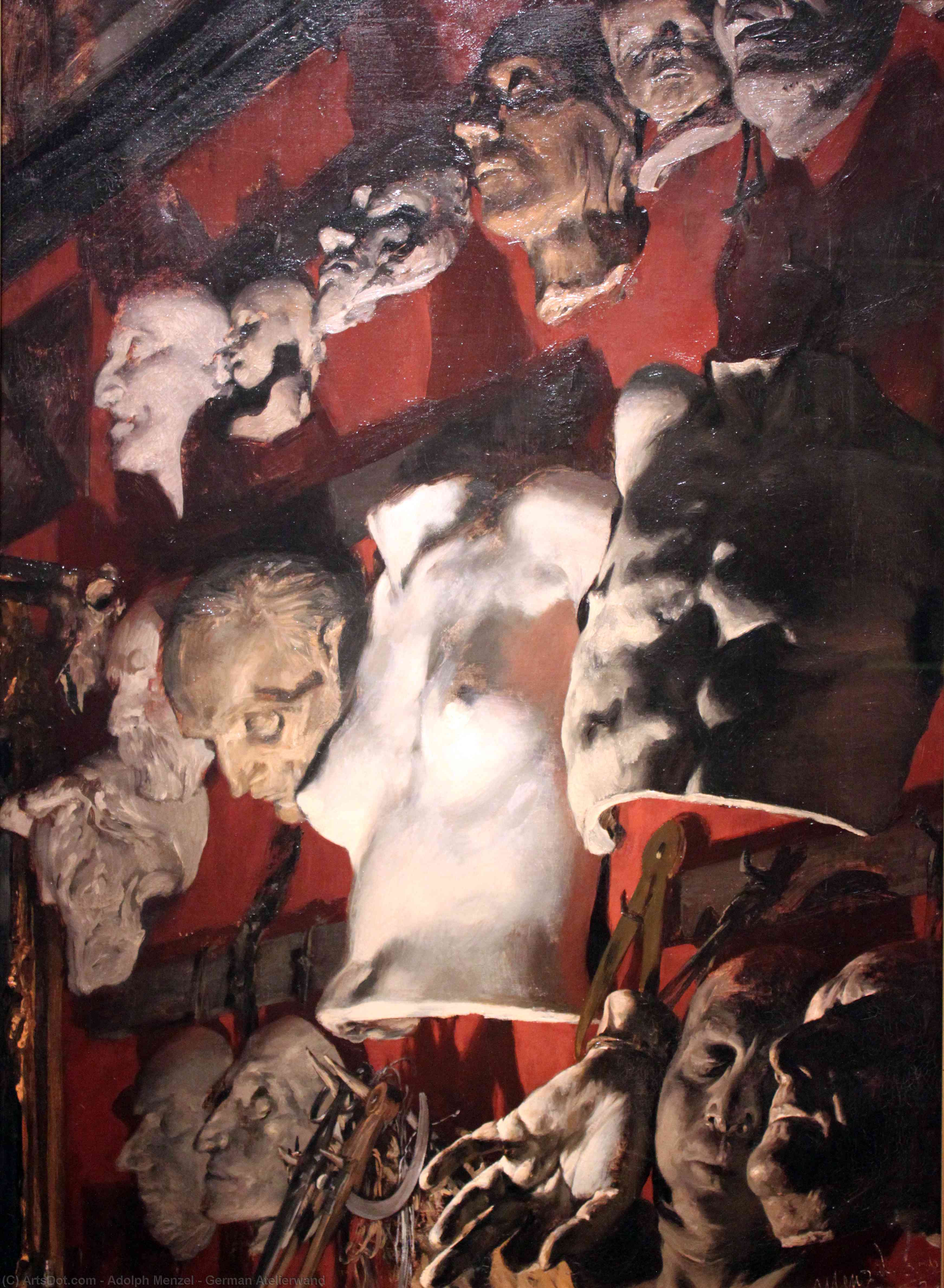German Atelierwand — Adolph Von Menzel