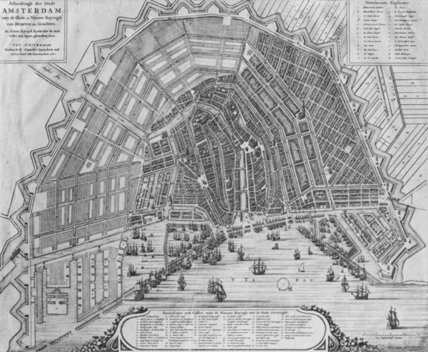 Map Of Amsterdam — Cornelis The Elder Danckerts